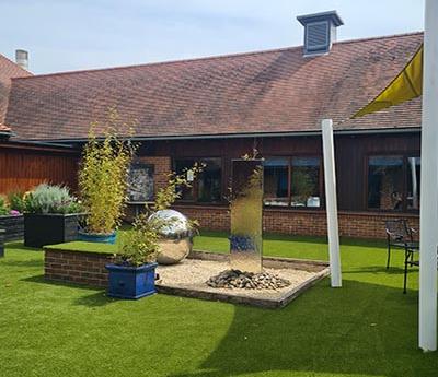  Newly refurbished sensory garden at Guildford Hospice